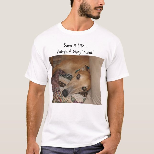 Retten Sie ein Leben. Adoptieren Sie einen T-Shirt (Vorderseite)