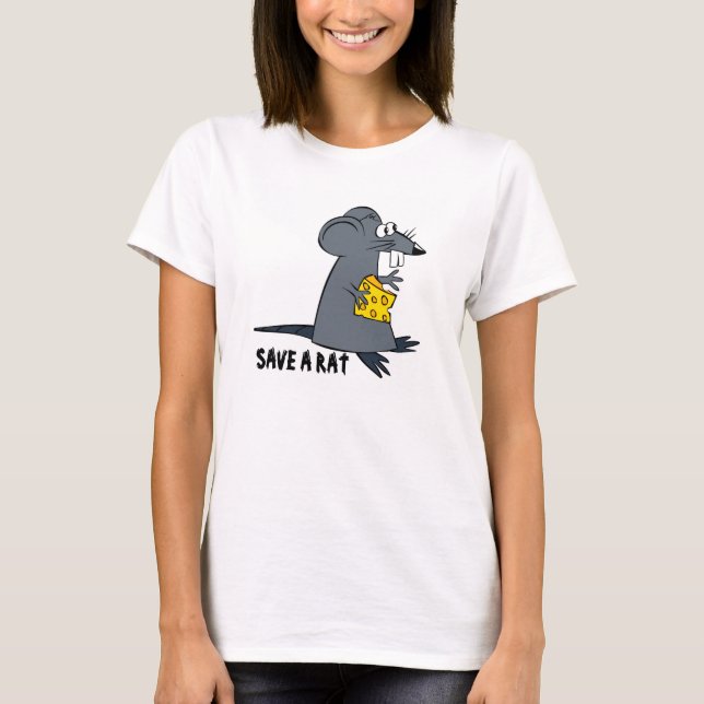 Retten Sie ein Ratten-T-Shirt T-Shirt (Vorderseite)