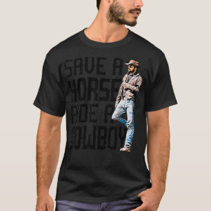 Retten Sie einen Pferdereiten Ein Cowboy Rip Funny T-Shirt