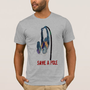 Retten Sie einen Pfosten, reiten Sie einen Vaulter T-Shirt