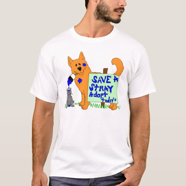 Retten Sie einen Stray T-Shirt (Vorderseite)