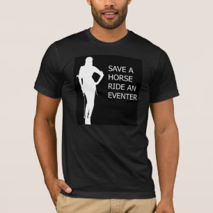 Retten Sie einer Pferdefahrt ein Eventer T-Shirt