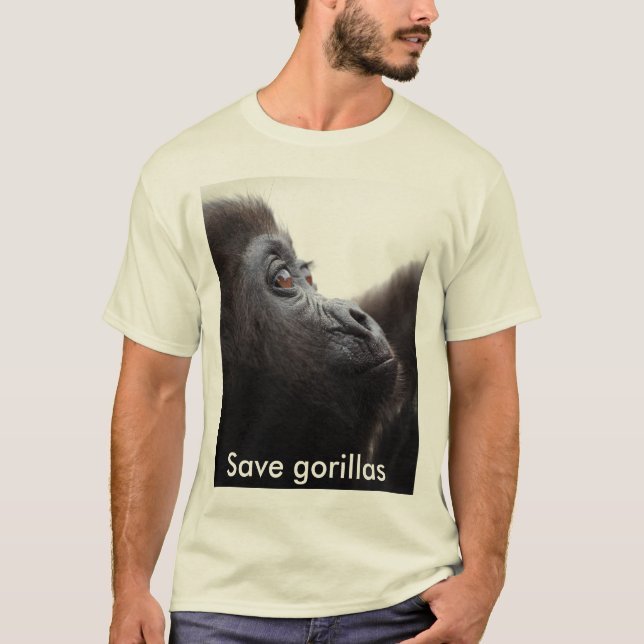 Retten Sie Gorillas T - Shirt (Vorderseite)