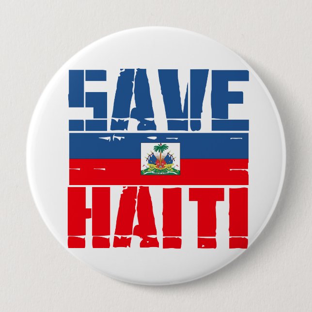 RETTEN SIE HAITI BUTTON (Vorderseite)