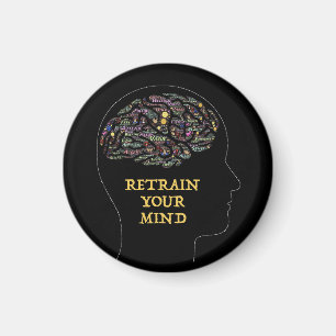 Retten Sie Ihren Geist inspirierendes Word Art Des Magnet