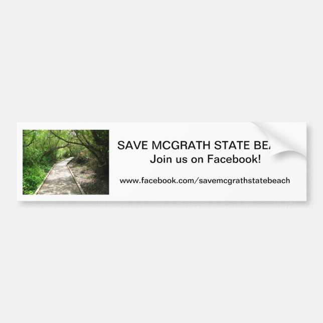 Retten Sie McGrath SB Autoaufkleber 4 (Vorne)
