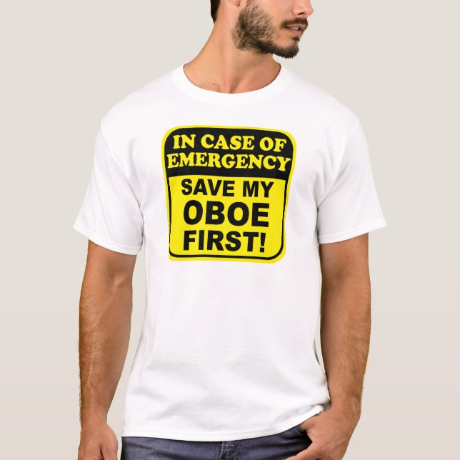 Retten Sie mein Oboe T-Shirt (Vorderseite)