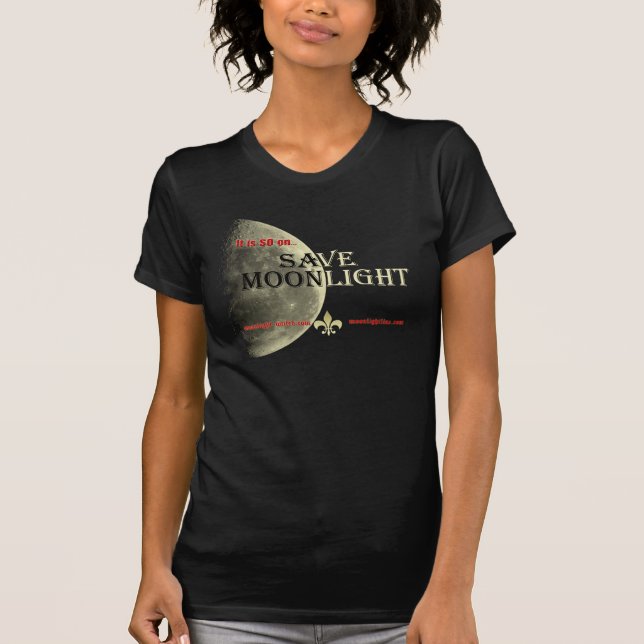 Retten Sie Mondscheinrot T-Shirt (Vorderseite)