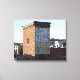 RETTEN SIE MOR-MÖBEL-DACH-SPITZEN-REIHE LEINWANDDRUCK