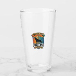 Retten Sie Papa Bierliebhaber Hund Vintage-Sonnenu Glas