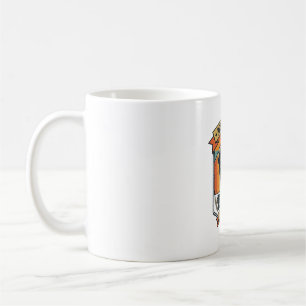 Retten Sie Papa Bierliebhaber Hund Vintage-Sonnenu Kaffeetasse