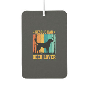 Retten Sie Papa Bierliebhaber Vintage Hund Autolufterfrischer