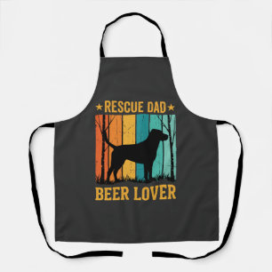 Retten Sie Papa Bierliebhaber Vintage Hund Schürze