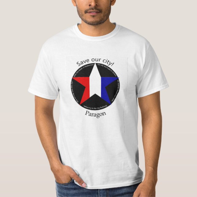 Retten Sie Paragon-Stadt T-Shirt (Vorderseite)
