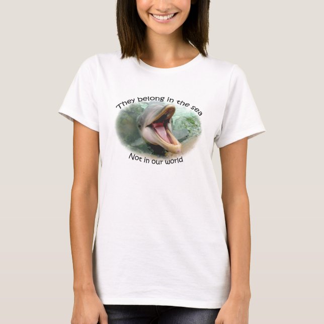 Retten Sie sichernde Delphine T-Shirt (Vorderseite)