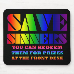 Retten Sie Sündern Mousepad
