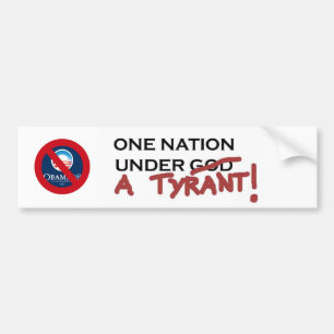 RETTEN SIE UNSERE NATION VON DIESEM TYRANNEN AUTOAUFKLEBER