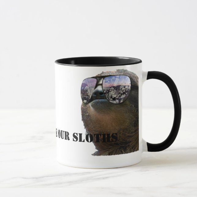 Retten Sie unsere Sloths-Tasse Tasse (Rechts)