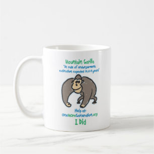 Retten Sie unseren Gebirgsgorilla Kaffeetasse