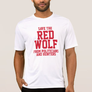 Retten Sie unseren gefährdeten roten Wolf T-Shirt