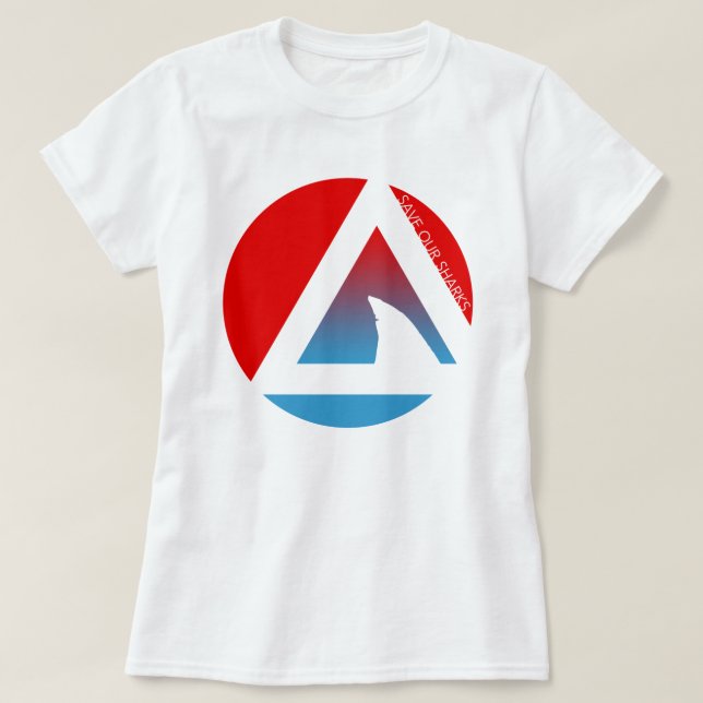 retten Sie unseren Haifischen tricircles T-Shirt (Design vorne)