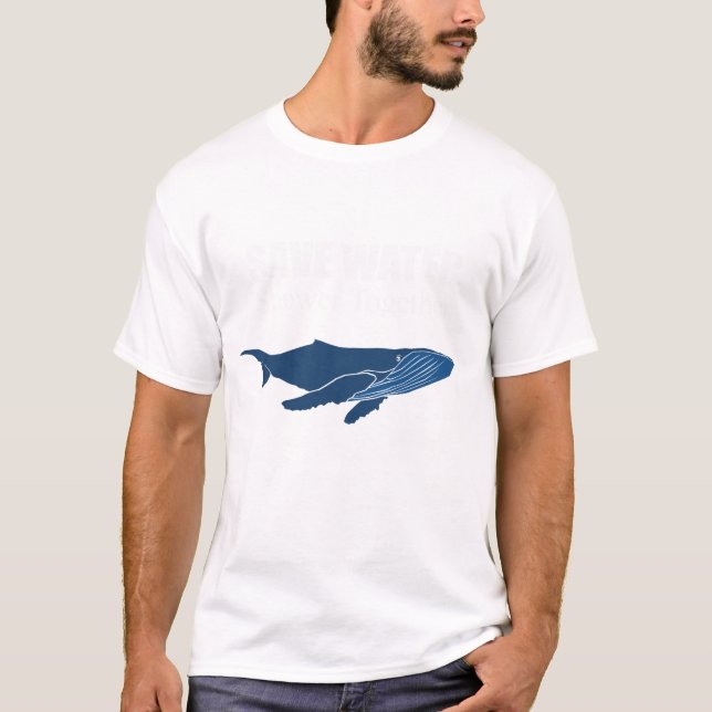 Retten Sie Wasser. Dusche zusammen T-Shirt (Vorderseite)