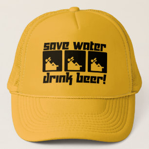 Retten Sie Wasser-Getränk-Bier! Truckerkappe