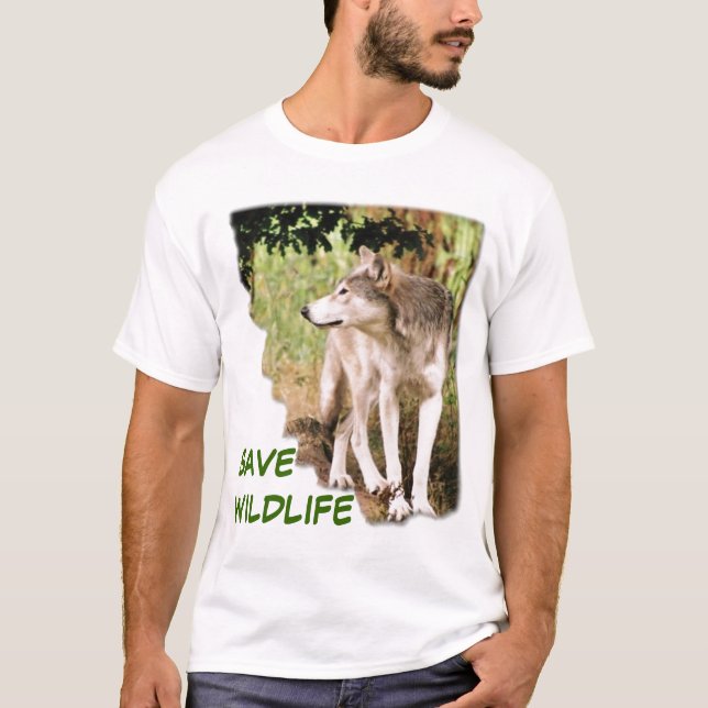 RETTEN SIE WILD LEBENDE TIERE T-Shirt (Vorderseite)