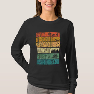 Rettend Bienen retten Tiere Pflanze Bäume saubere T-Shirt