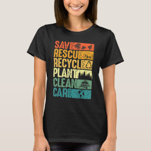 Rettend Bienen retten Tiere Pflanze Bäume saubere T-Shirt