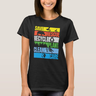 Rettend Bienen retten Tiere, reinen Meeresgrund Ta T-Shirt