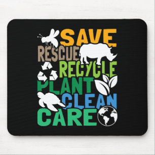 Rettend Bienenrettungstiere Gerecycelt Plastik - E Mousepad