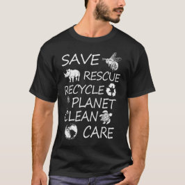 Rettend Bienenrettungstiere Recycelte am Tag der P T-Shirt