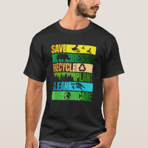 Rettend Bienenrettungstiere Recycelte Plan Clean E T-Shirt