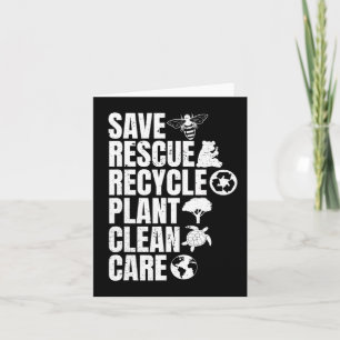 Rettend Bienenrettungstiere Recycelte Plastict Ear Karte