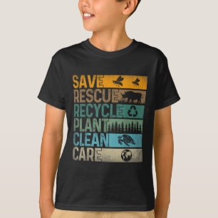 Rettend Bienenrettungstiere Recycelte Plastik-Fun- T-Shirt