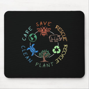 Rettend Bienenrettungstiere Recycelte Plastiktier Mousepad