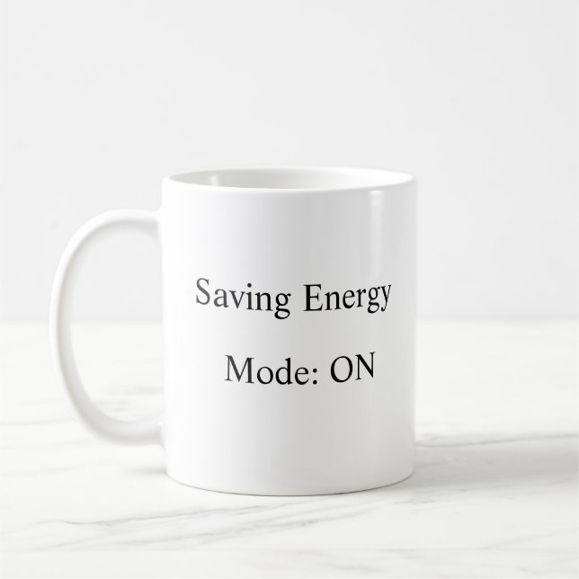 Rettend Energiemodus bei der Kaffee-Tasse Kaffeetasse (Links)