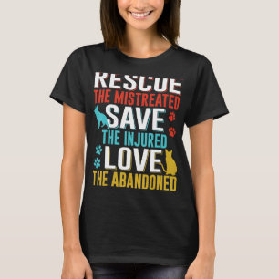 Rettend Liebe Renten Adoptiert Tiere T-Shirt