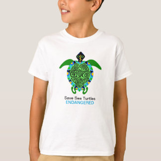 Rettend Meeresschildkröten - bedrohte Tiergrafik T-Shirt