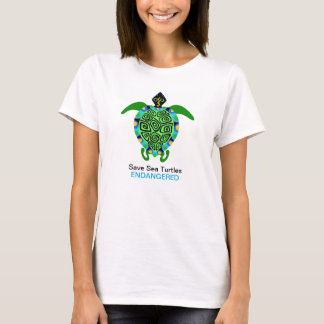 Rettend Meeresschildkröten - bedrohte Tiergrafik T-Shirt