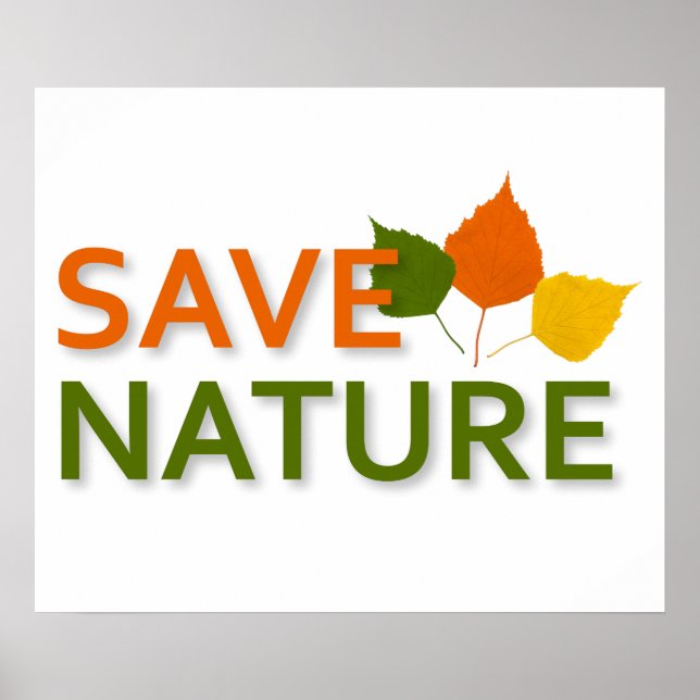 Rettend Natur Poster (Vorne)