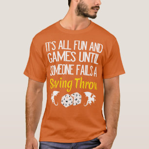 Rettend Rollenspielpapier-Rollenspiel T-Shirt