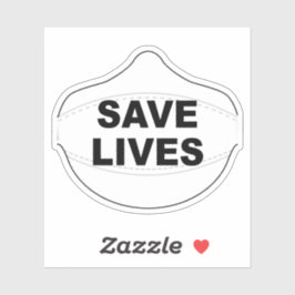 Rettend Vinyl-Aufkleber für Lives Aufkleber