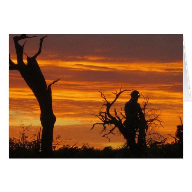 Retter bei Sonnenuntergang (Vorderseite (Horizontal))