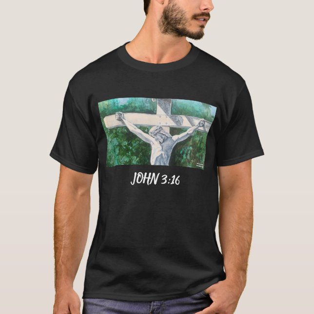 Retter Christlich John 3:16., Ostertaufe T T-Shirt (Vorderseite)