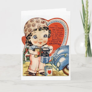 Retter Valentinstag Feiertagskarte
