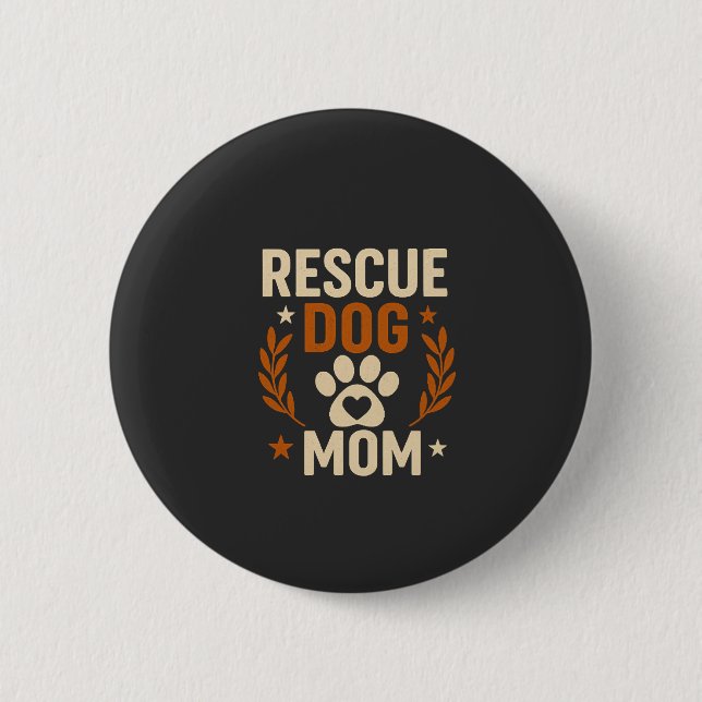 Retterhund-Mama Button (Vorderseite)