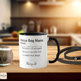 Retterhund-Mama-Definitions-Tasse Tasse