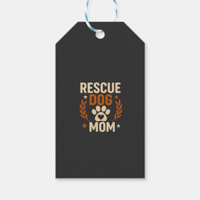 Retterhund-Mama Geschenkanhänger (Vorderseite)